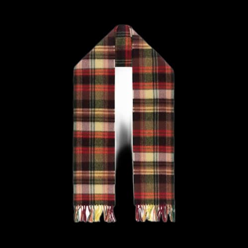 Aimé Leon Dore Cashwool Plaid Scarf 'Potting Soil'
