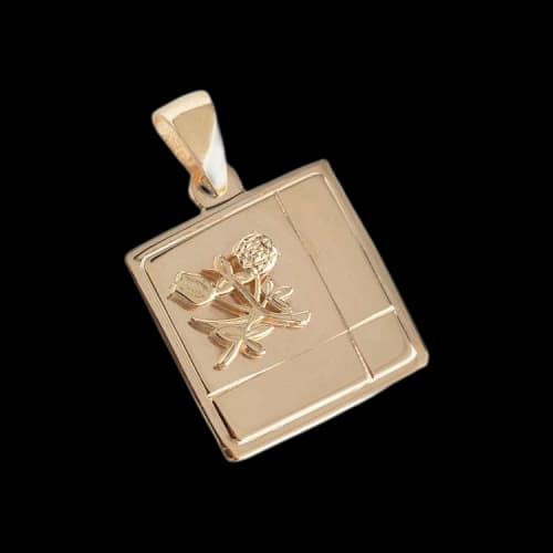 Aimé Leon Dore Floral Crest Pendant 'Gold'
