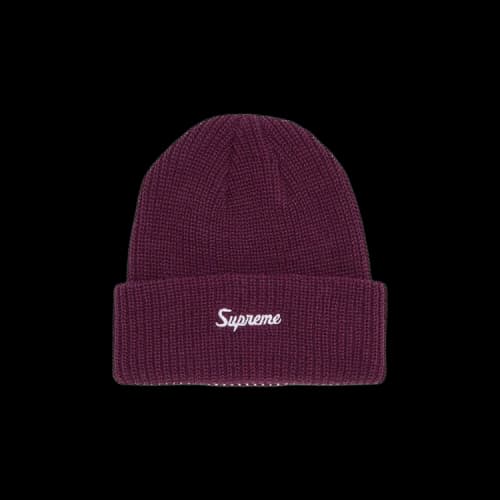 Supreme Loose Gauge Beanie 'Burgundy'