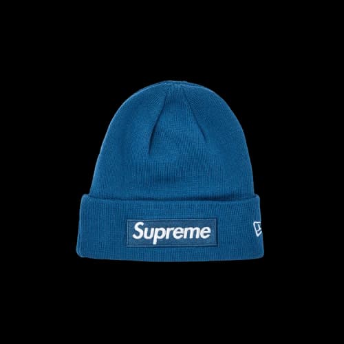 Supreme x New Era Box Logo Beanie 'Blue'