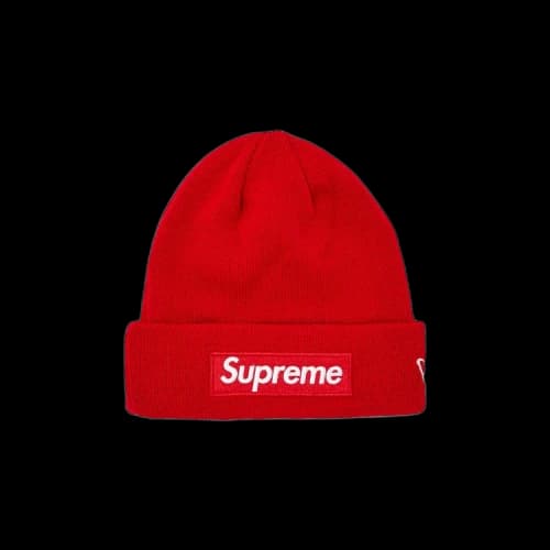 Supreme x New Era Box Logo Beanie 'Red'