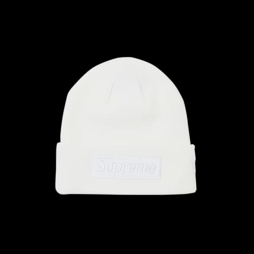 Supreme x New Era Box Logo Beanie 'White'