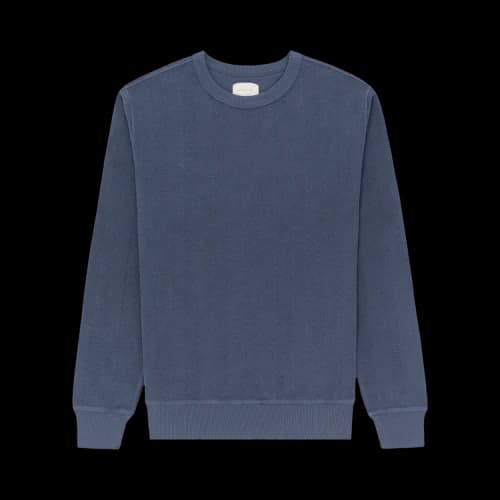 Aimé Leon Dore Herringbone Terry Uniform Crewneck Sweatshirt 'Vintage Indigo'