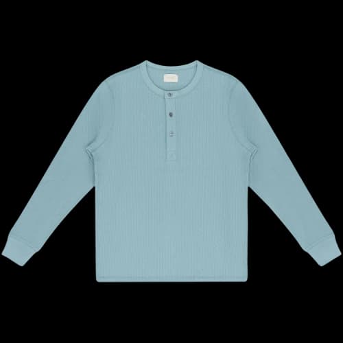Aimé Leon Dore Waffle Henley T-Shirt 'Tourmaline'