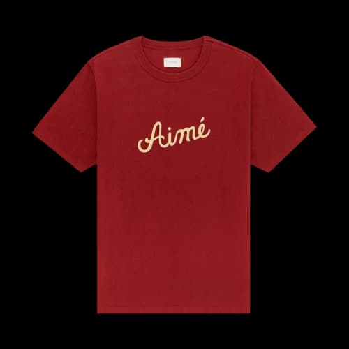 Aimé Leon Dore Chain Stitch Tee 'Merlot'