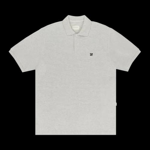 Aimé Leon Dore Crest Piqué Polo Shirt 'Oatmeal Melange'