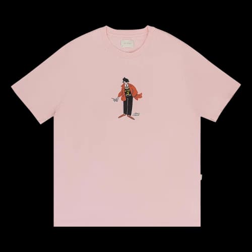 Aimé Leon Dore Caricature Graphic T-Shirt 'Rose Quartz'