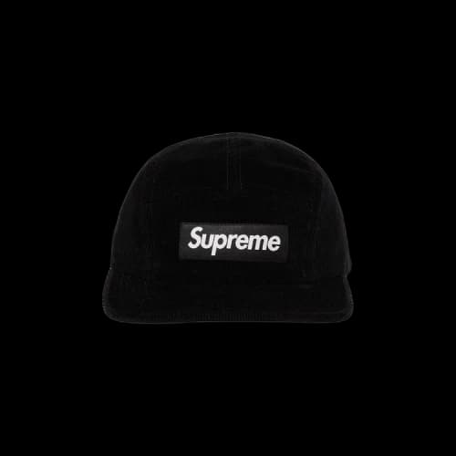 Supreme Corduroy Camp Cap 'Black'