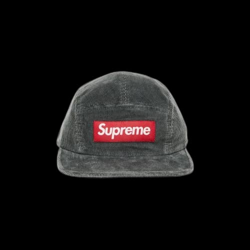 Supreme Corduroy Camp Cap 'Grey'