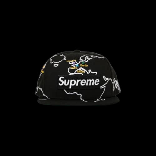 Supreme Worldwide Box Logo New Era 'Black'