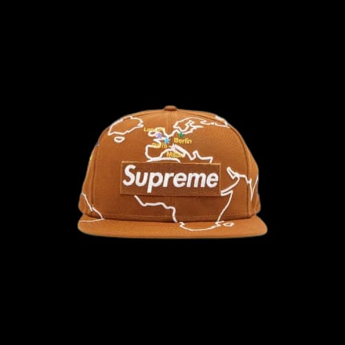 Supreme Worldwide Box Logo New Era 'Brown'