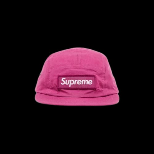 Supreme Waxed Cotton Camp Cap 'Magenta'