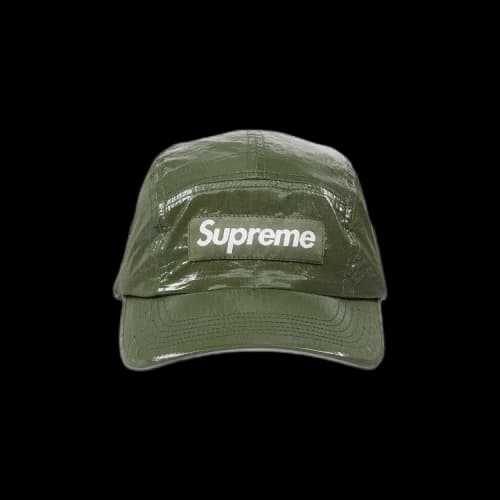 Supreme Gloss Ripstop Camp Cap 'Olive'