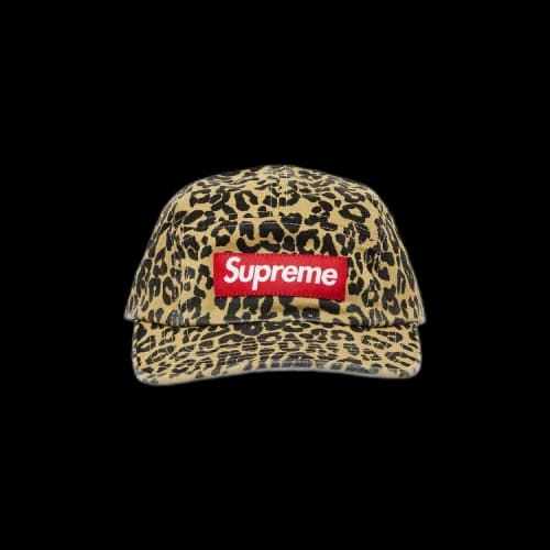 Supreme Washed Chino Twill Camp Cap 'Leopard'