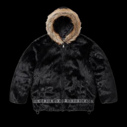 Supreme Faux Fur Parka 'Black'