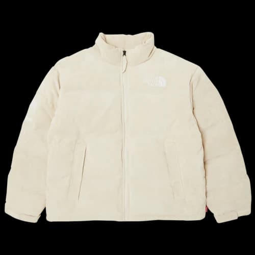 Supreme x The North Face Suede Nuptse Jacket 'Stone'
