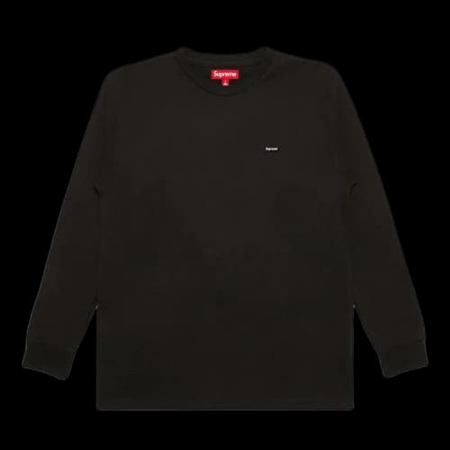Supreme Small Box Long-Sleeve Tee 'Black'