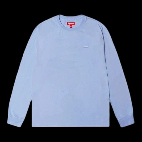 Supreme Small Box Long-Sleeve Tee 'Lavender Blue'