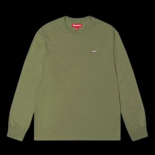 Supreme Small Box Long-Sleeve Tee 'Light Olive'
