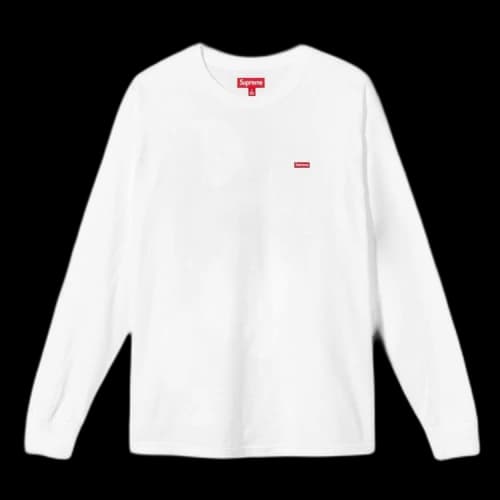 Supreme Small Box Long-Sleeve Tee 'White'