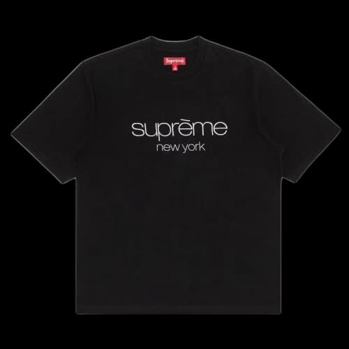 Supreme Classic Logo Short-Sleeve Top 'Black'