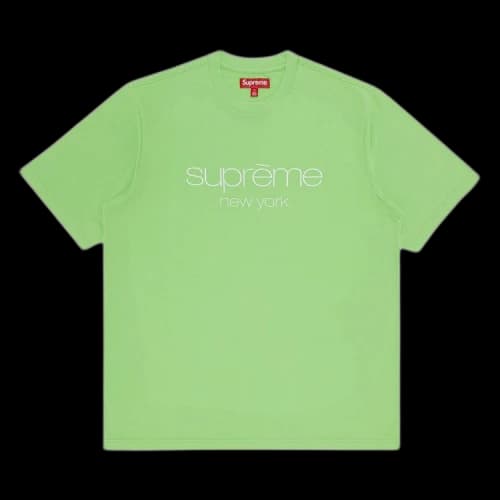 Supreme Classic Logo Short-Sleeve Top 'Lime'
