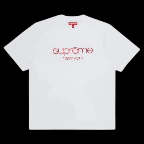 Supreme Classic Logo Short-Sleeve Top 'White'