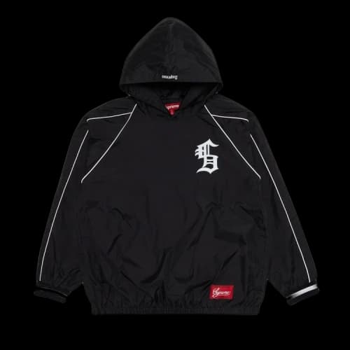 Supreme Hooded Warm Up Pullover 'Black'