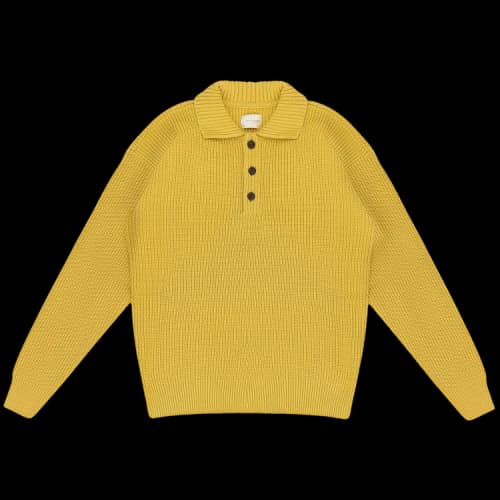 Aimé Leon Dore Shaker Stitch Polo Shirt 'Orange'