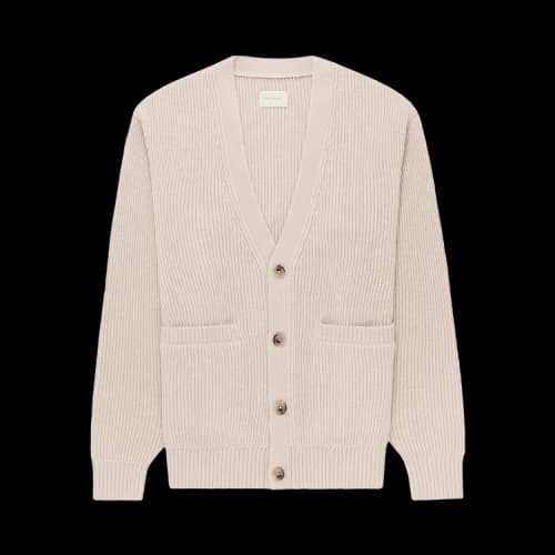 Aimé Leon Dore Waffle Knit Cardigan 'Cream'