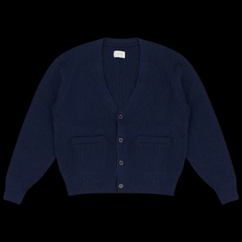 Aimé Leon Dore Waffle Knit Cardigan 'Navy'