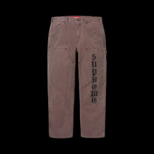 Supreme Paisley Studded Double Knee Painter Pant 'Brown'
