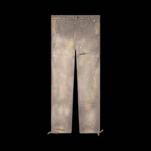 Rhude Reza Denim Double Knee Pant 'Olive'