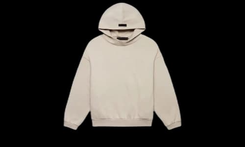 Fear of God Essentials Hoodie Silver Cloud