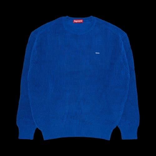 Supreme Small Box Ribbed Sweater 'Royal'