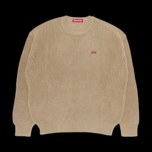 Supreme Small Box Ribbed Sweater 'Tan'
