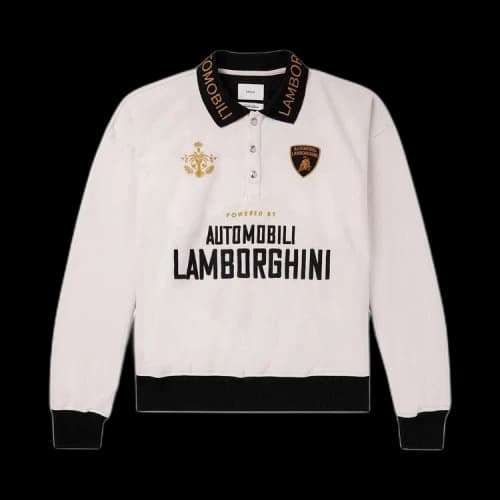 Rhude Automobili Track Polo Shirt 'Cream/Black'