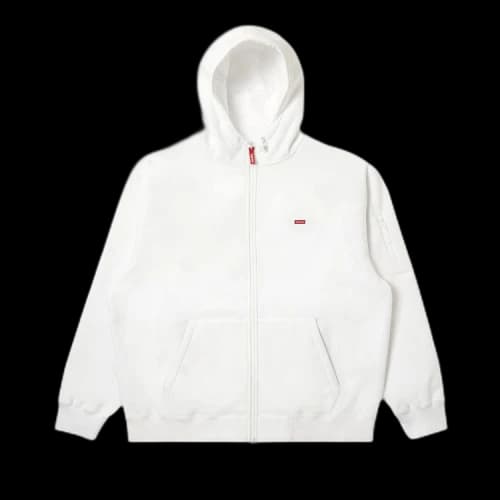 Supreme WINDSTOPPER Zip Up Hooded Sweatshirt 'White'