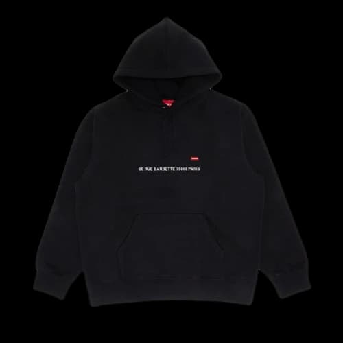 Supreme Shop Small Box Hooded Sweatshirt - Paris 'Black'
