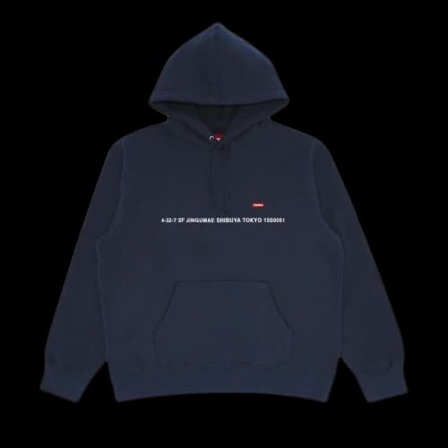 Supreme Shop Small Box Hooded Sweatshirt - Tokyo 'Navy'