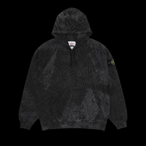 Supreme x Stone Island Hooded Sweatshirt 'Black'