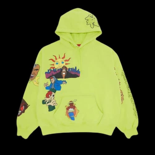 Supreme Sunrise Hooded Sweatshirt 'Acid Green'