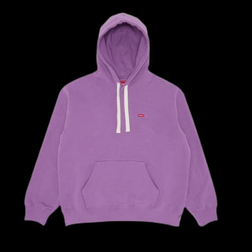 Supreme Small Box Drawcord Hooded Sweatshirt 'Purple'