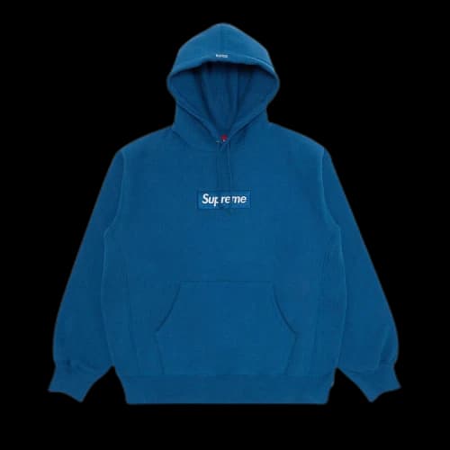 Supreme Box Logo Hooded Sweatshirt 'Blue'