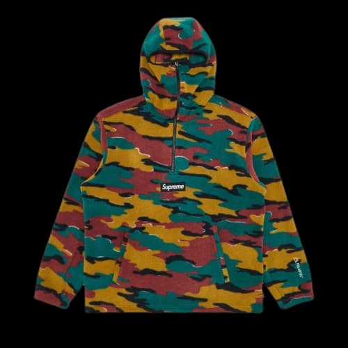 Supreme Polartec Facemask Half Zip Hooded Sweatshirt 'Camo'