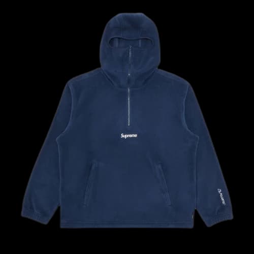 Supreme Polartec Facemask Half Zip Hooded Sweatshirt 'Navy'