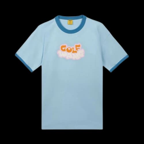 GOLF WANG Harmony Logo Ringer Tee 'Light Blue'
