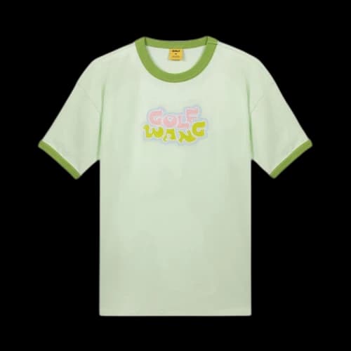 GOLF WANG Harmony Logo Ringer Tee 'Light Green'
