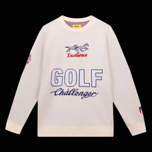 GOLF WANG Golf Challenger Sweater 'Ivory Combo'