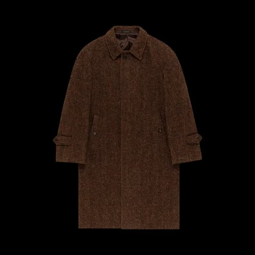 Aimé Leon Dore Wool Topcoat 'Brown Herringbone'